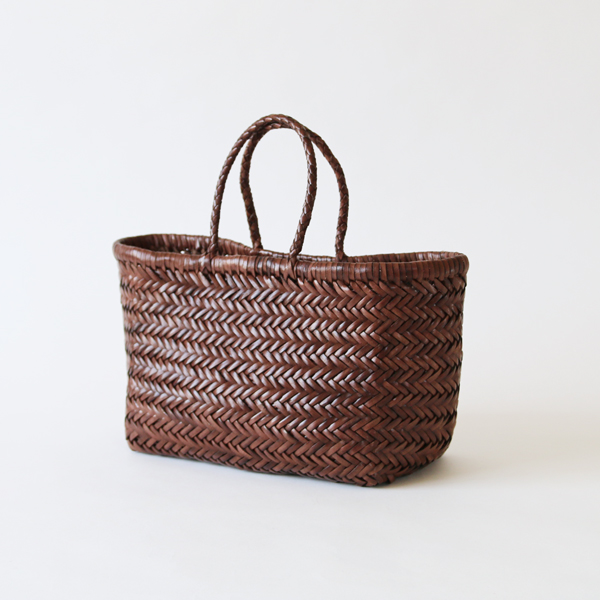 レザ-メッシュバスケット スモ-ル DK Brown・画像