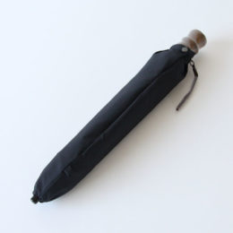 60cm/10本骨メンズ ミラト-レ 2段折りたたみ傘 ブラック・画像