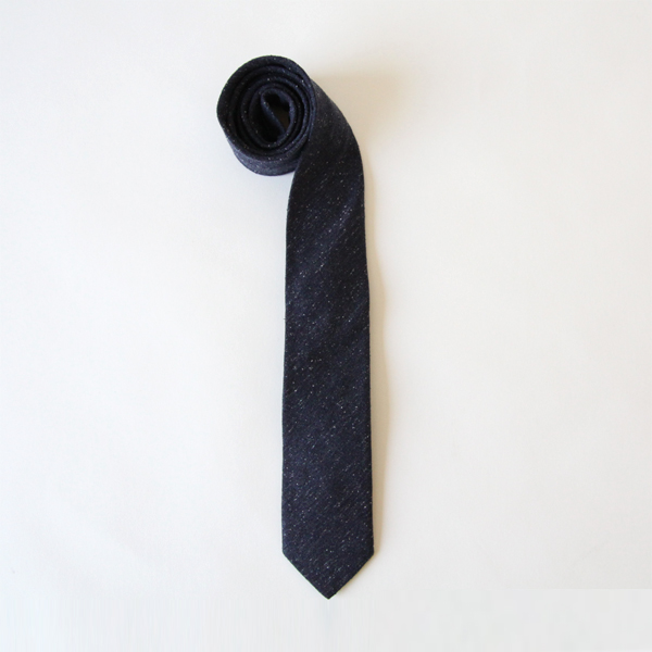 無地NTM-358ネクタイ ネイビ-・画像
