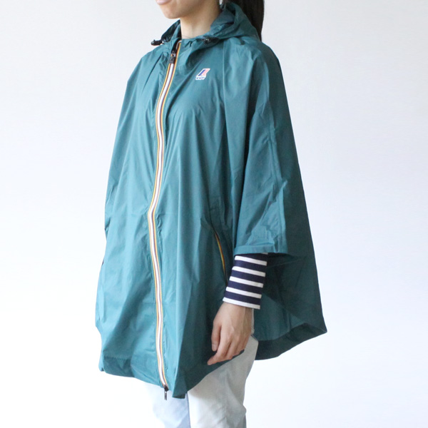パッカブル ポンチョ Green Teal・画像