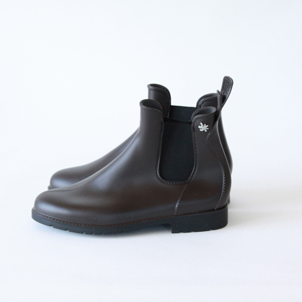 36JUMPY サイドゴアレインブ-ツ BROWN・画像