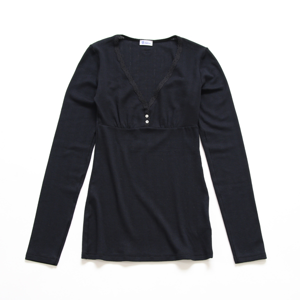 blackレディ-ス ロングスリ-ブ AGATHE・画像