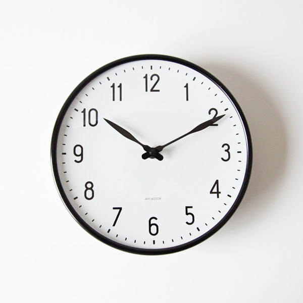 210mmARNE JACOBSEN Wall Clock Station・画像