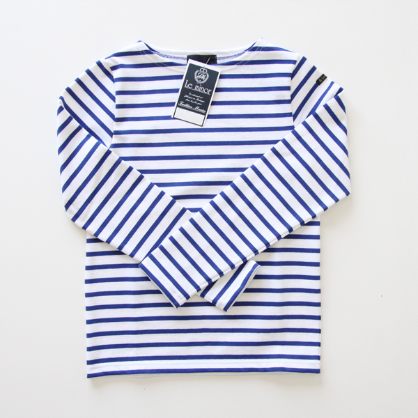 M-LLe minor バスクシャツ 008 BLANC/ROY・画像