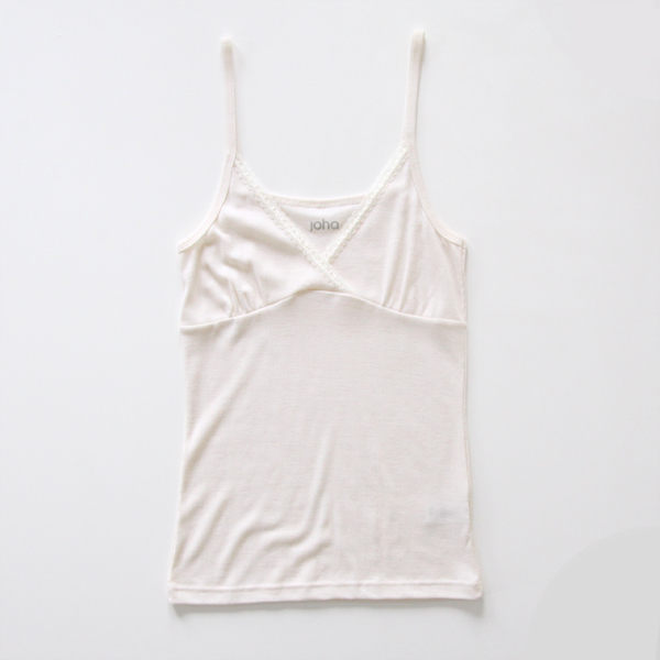 ホワイトウ-ル・シルクキャミソ-ル・画像