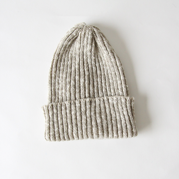 コットン×リネンキャップ BEIGE WHITE・画像