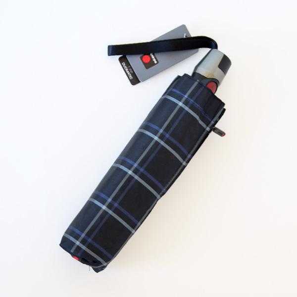 折りたたみ傘 T.200 Medium Duomatic(CHECK BLUE)・画像