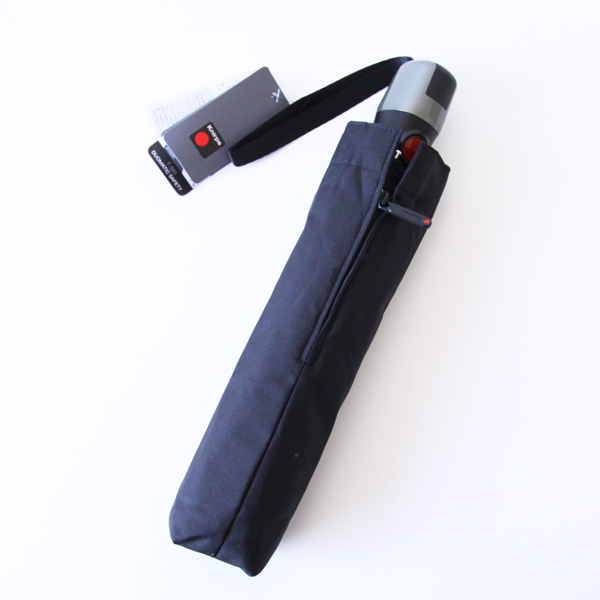 ワンタッチ折りたたみ傘 T.320 Large Duomatic Safety(BLACK)・画像