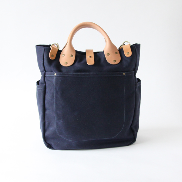 ヌメギャリソンキャリ-オ-ル Navy Waxed・画像