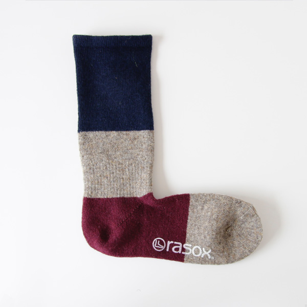 ネイビ-パネルミックス レディ-スソックス・画像