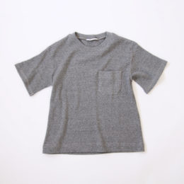 grey size: free ワッフル ハ-フスリ-ブカットソ-・画像