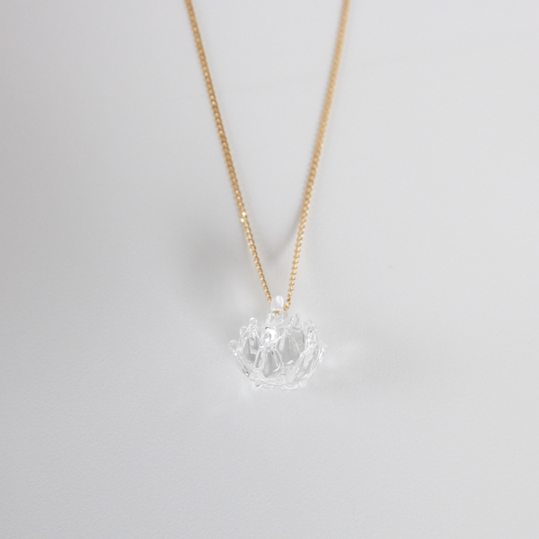 HAP-C-003ネックレス 1 シロツメクサ・画像