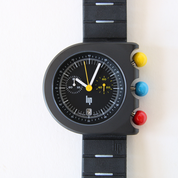 マッハ2000デザインウォッチ クロノグラフ ブラック・画像