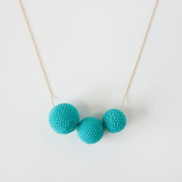 マットタ-コイズBeaded Beads ネックレス・画像