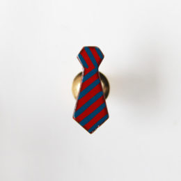 赤/青うるしピンズ ネクタイ ストライプ・画像