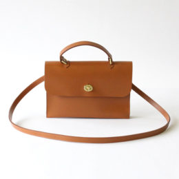 レザ-バッグ HEBE tan・画像