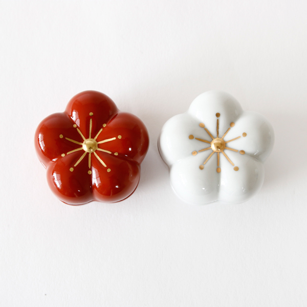 梅蓋物 紅白・画像