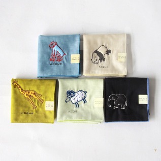 パンダひびのこづえハンカチ 動物シリ-ズ・画像