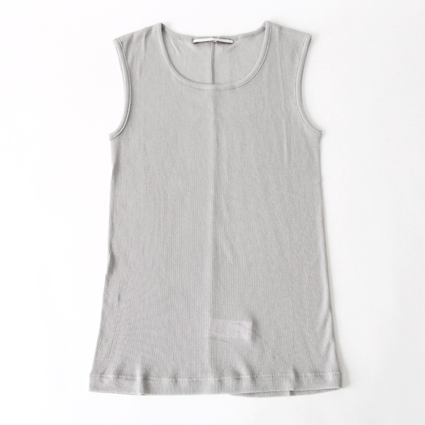 light grey size: free リブ タンクトップ・画像
