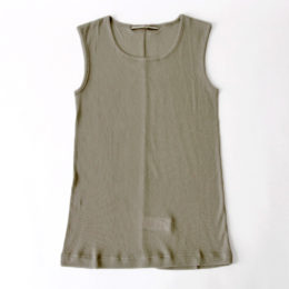 khaki size: free リブ タンクトップ・画像