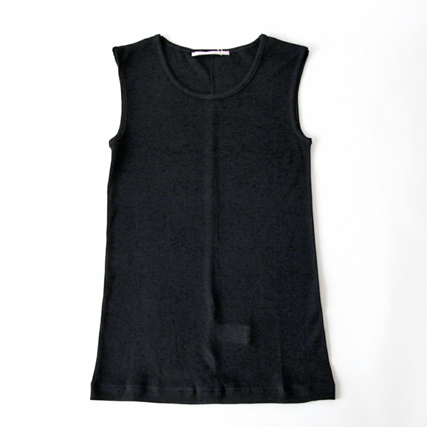 black size: free リブ タンクトップ・画像
