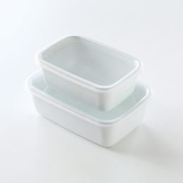 Mサイズホワイトシリ-ズ レクタングル深型・画像