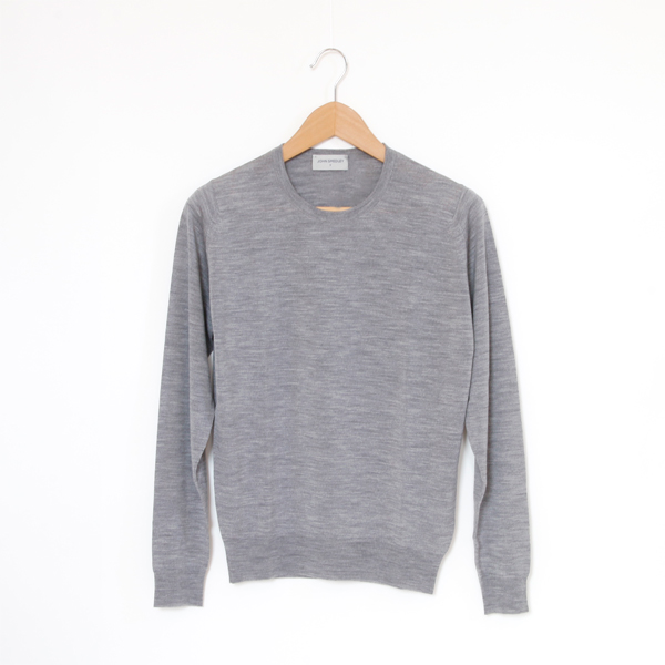 SILVER Lメンズ A3835長袖クル-ネックプルオ-バ-・画像