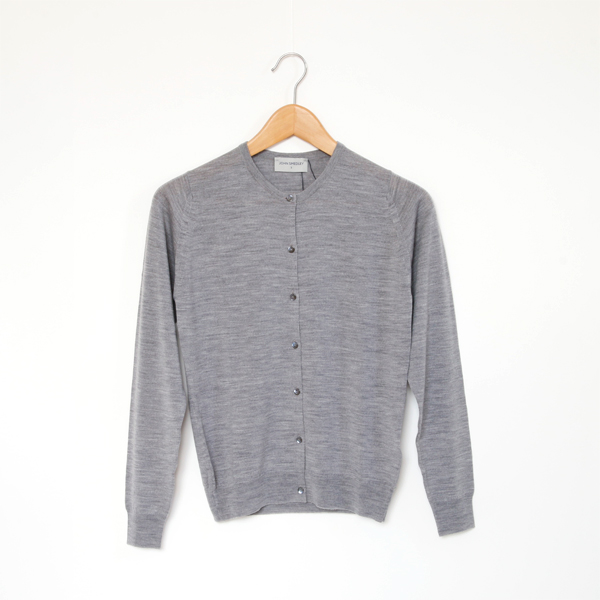 SILVER/S30G 長袖クル-ネックカ-ディガン・画像