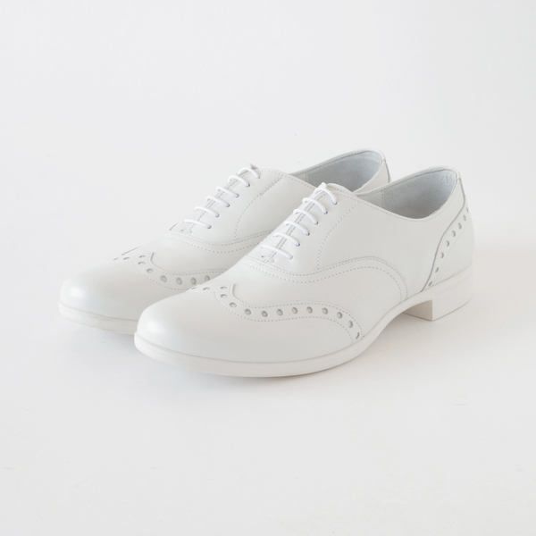 40TRAVEL SHOES ウイングチップ レイン WH・画像