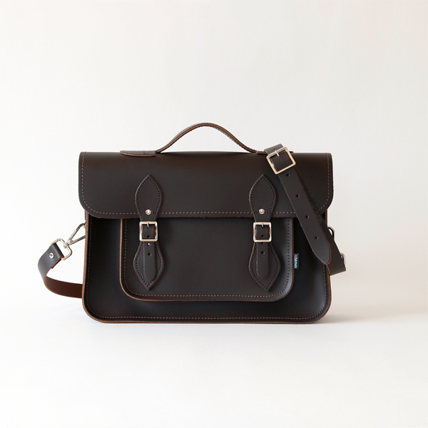 サッチェルバッグ 14.5/D.Brown・画像