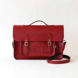 サッチェルバッグ 16/Oxblood・画像