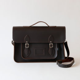 サッチェルバッグ 16/D.Brown・画像