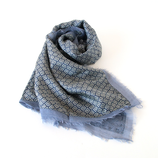 Navy Blueスト-ル silk cotton 631012-69・画像