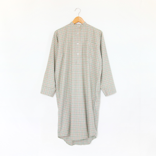 パジャマ LadiesButtoned CheckGreen・画像