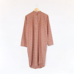 パジャマ LadiesButtoned CheckBrown・画像