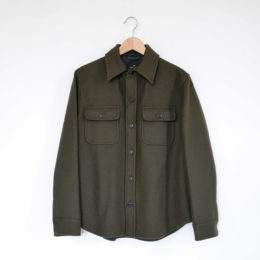 Lメンズ 24oz C.P.O.シャツジャケット OLIVE・画像