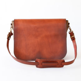 OLIVE DRABCANVAS×LEATHER MAILバッグ LARGE・画像