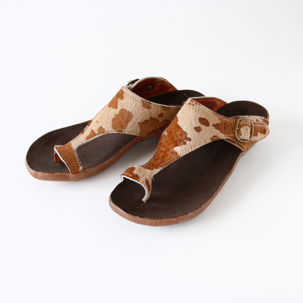 38ハラコサンダル ベ-ジュ・画像