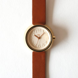 ALBA リキ腕時計 AKQK426 ブラウン・画像