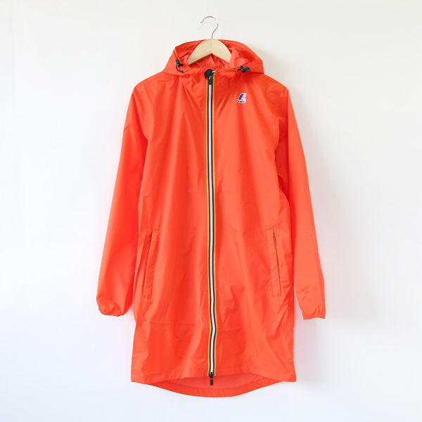 パッカブルレインコ-ト ロング Orange・画像