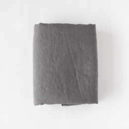 Dark grayリネンフラットシ-ツ Flat Sheets（140×260）・画像