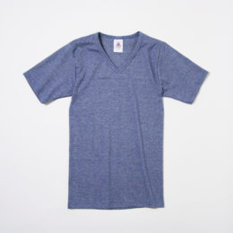 サイズ1 Vネックショ-トスリ-ブ navy・画像