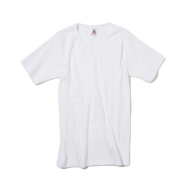 サイズ4無地Vネックショ-トスリ-ブ white・画像