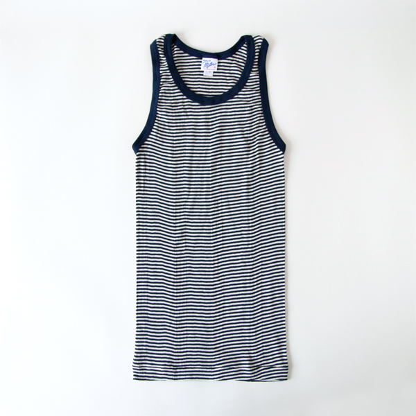 LMiller メンズタンクトップ NAT/NVY・画像