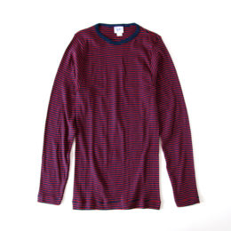 MMiller メンズクル-ネックロングスリ-ブ NVY/RED・画像