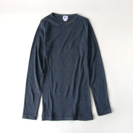 MMiller メンズクル-ネックロングスリ-ブ C.GRY/NVY・画像