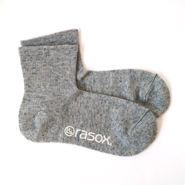 ブル-メランジ 805リネンメランジ・ミッド レディ-スソックス・画像