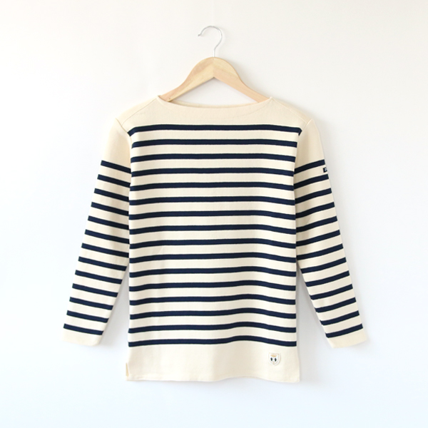 XSボ-ダ-カットソ- BREST ECRU/MARINE・画像