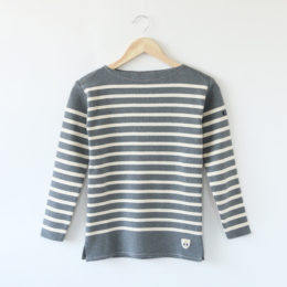 XXSボ-ダ-カットソ- BREST MERANGE MID GRAY/ECRU・画像