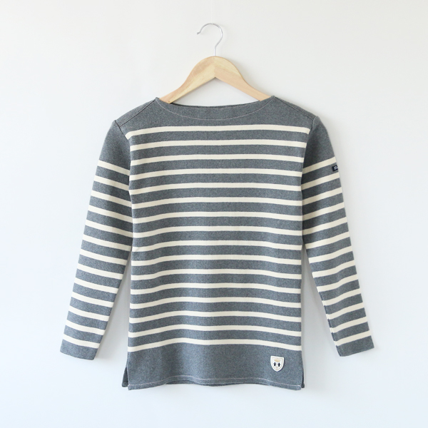 XXSボ-ダ-カットソ- BREST MERANGE MID GRAY/ECRU・画像